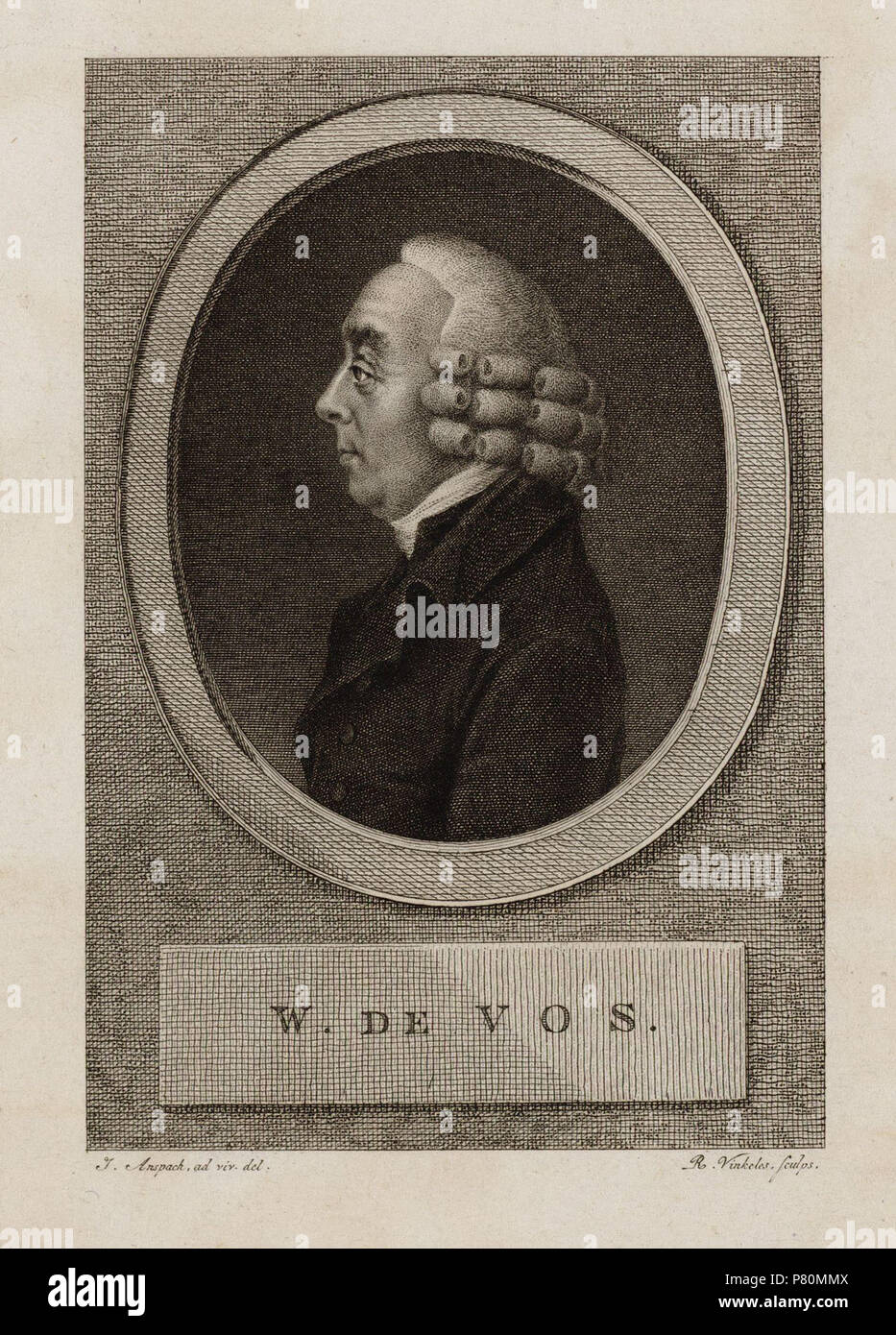 Nederlands: Beschrijving Willem de Vos ( 1738 / 08-06-1823) Doopsgezind predikant te Amsterdam. Afmetingen: 145 x 98 mm. Documenttype prent Vervaardiger Anspach, Johannes Vinkeles, R. (Reinier ; 1741-1816) Collectie Collectie Stadsarchief Amsterdam: tekeningen en prenten Inventarissen http://archief.amsterdam/archief/10097/010097009397 Afbeeldingsbestand 010097009397 . before 1816 329 Reinier Vinkeles, Afb 010097009397 Stock Photo