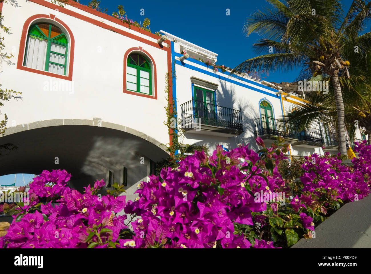 Spain Canary Islands Gran Canaria Puerto de Mogan Waterfront