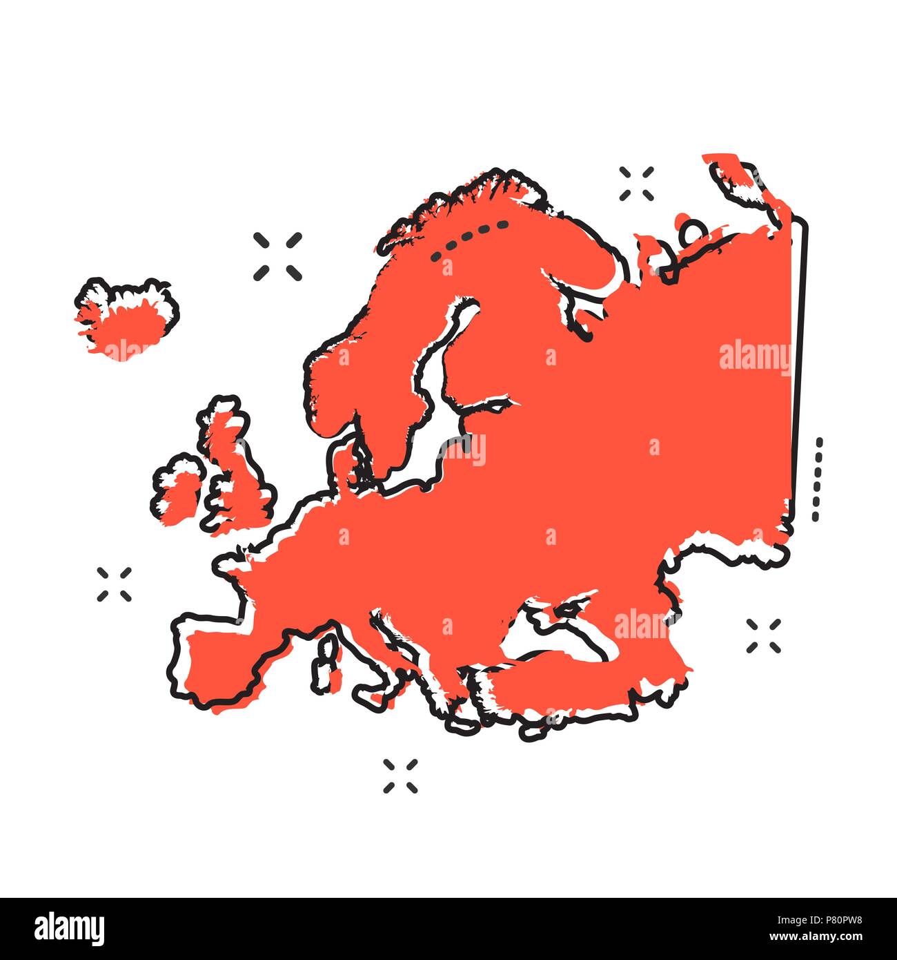 Mapa de Europa Dibujo | Impresionante