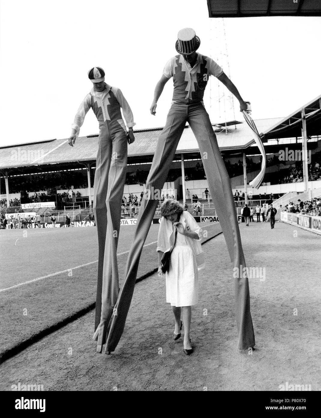 Men on stilts, England, Great Britain Stock Photo Alamy