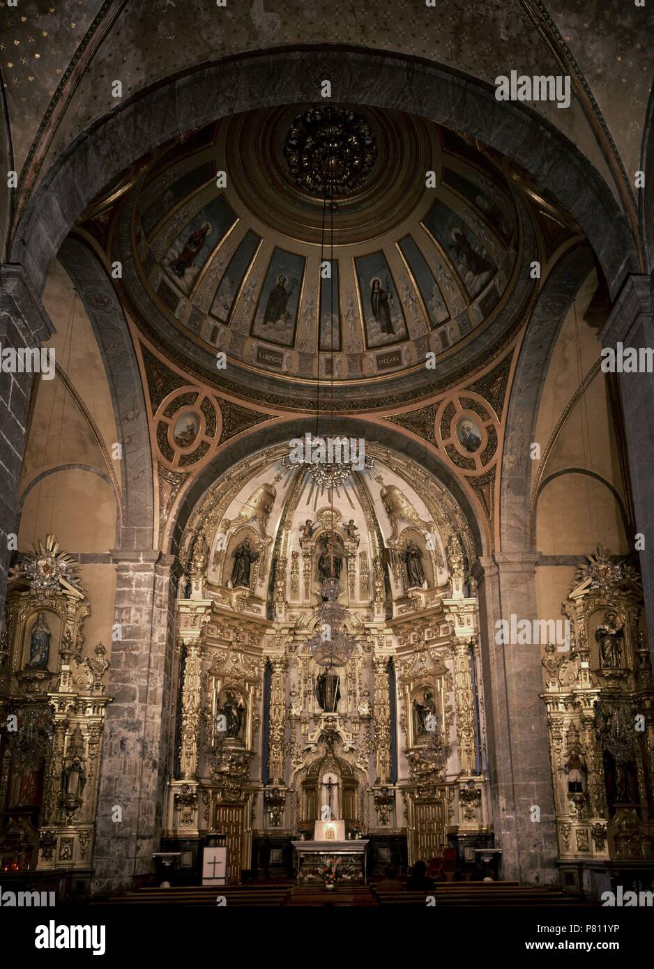 VISTA DEL INTERIOR-BARROCO. Location: CONVENTO DE SANTA CLARA, AZCOITIA ...