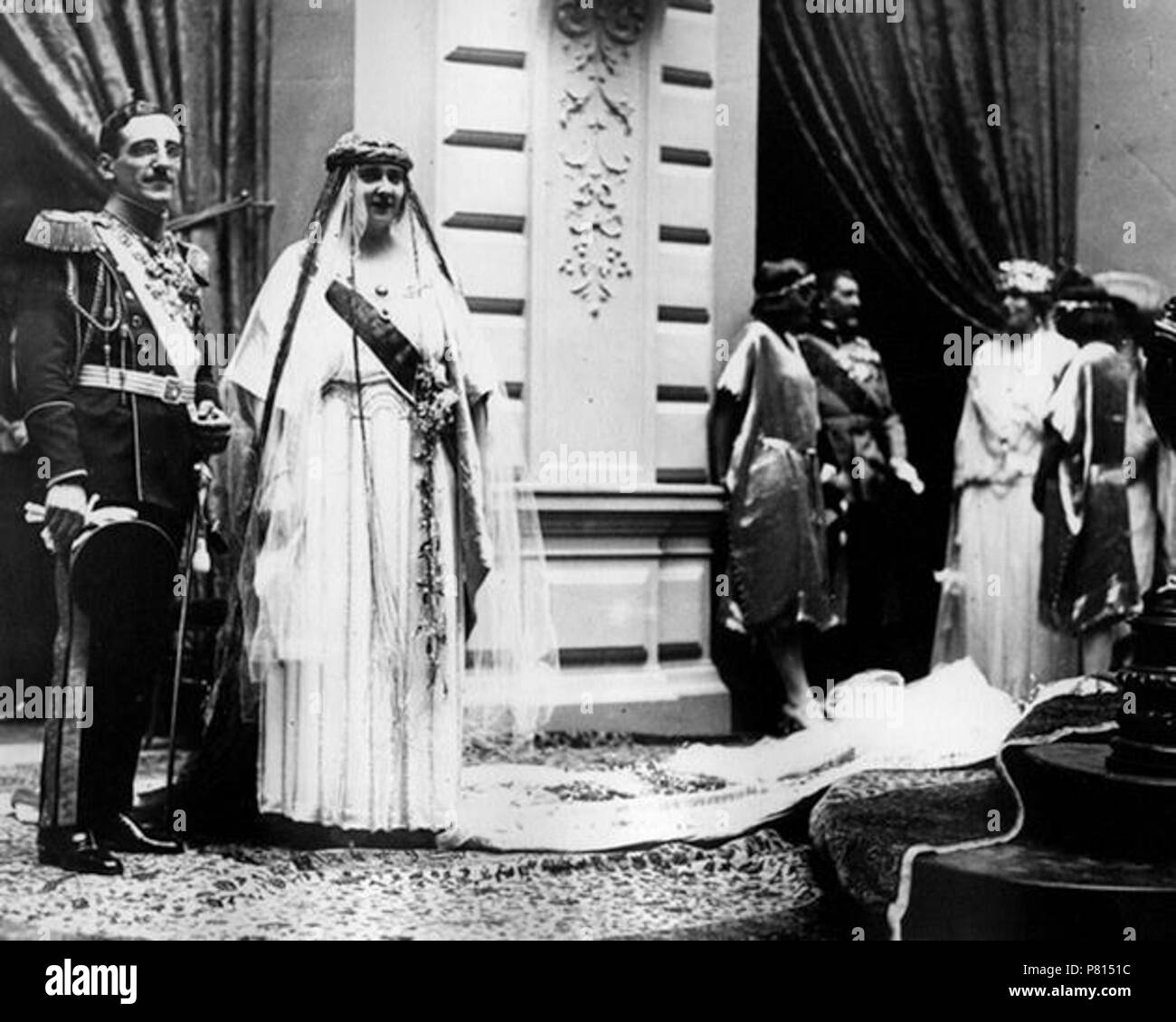 English: Wedding of Alexander I of Yugoslavia & Princess Marie of ...