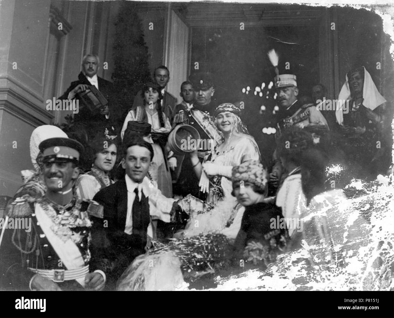 English: Wedding of Alexander I of Yugoslavia & Princess Marie of ...