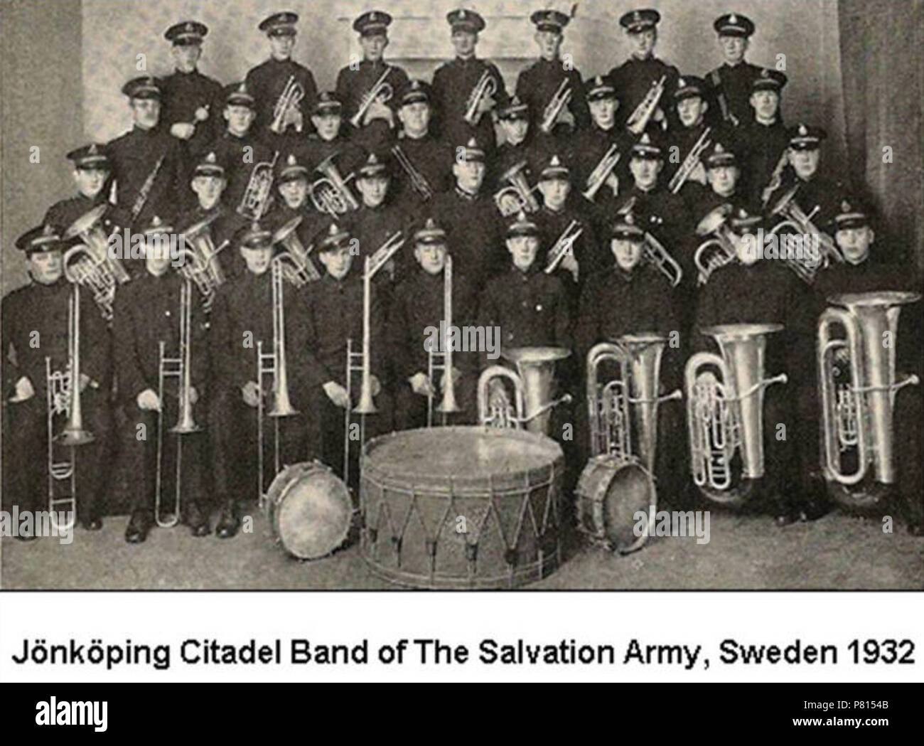 359 Sweden. Jönköping Citadel Band, 1932 Stock Photo