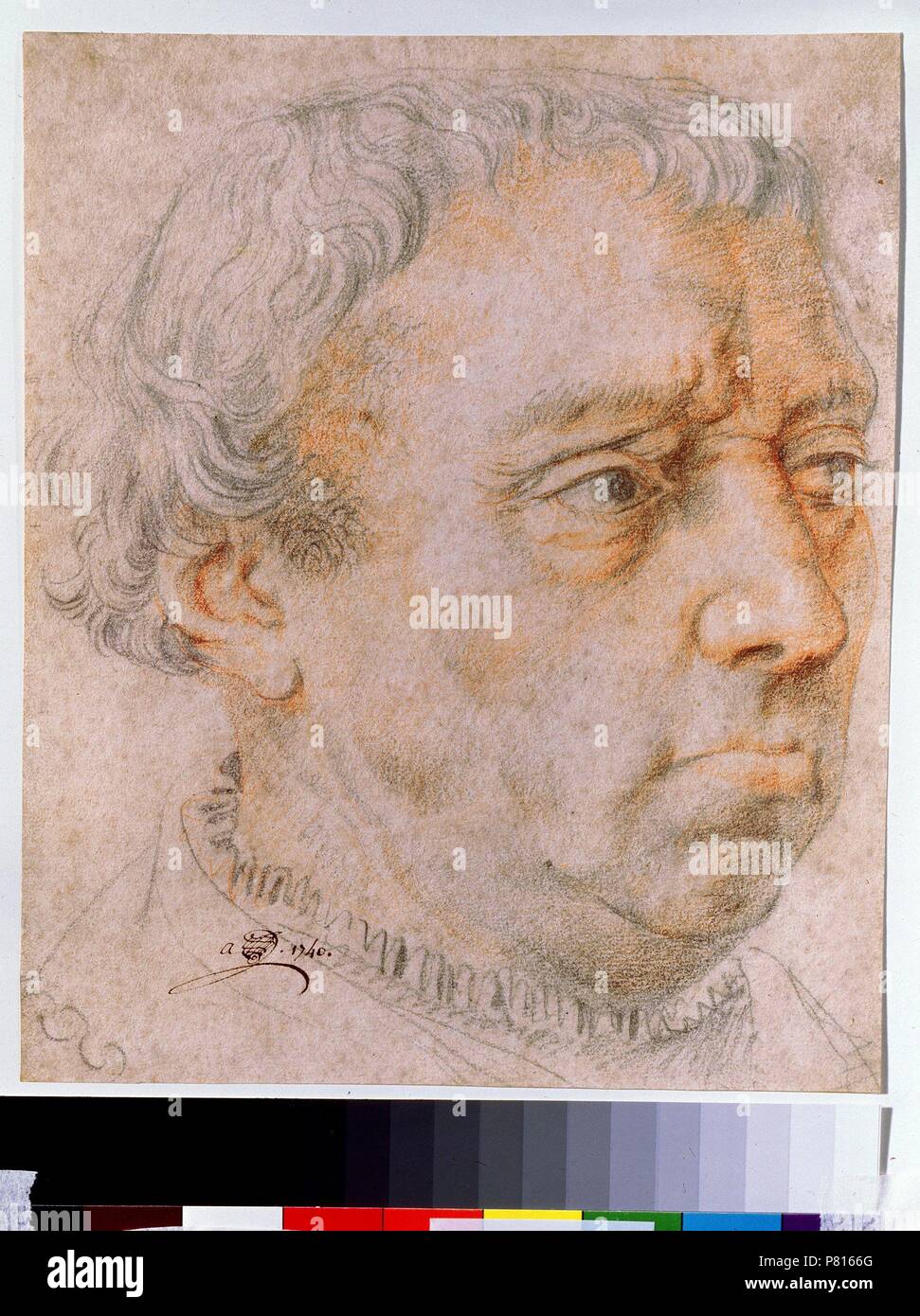 Portrait of a man. Museum: State A. Pushkin Museum of Fine Arts, Moscow. Stock Photo