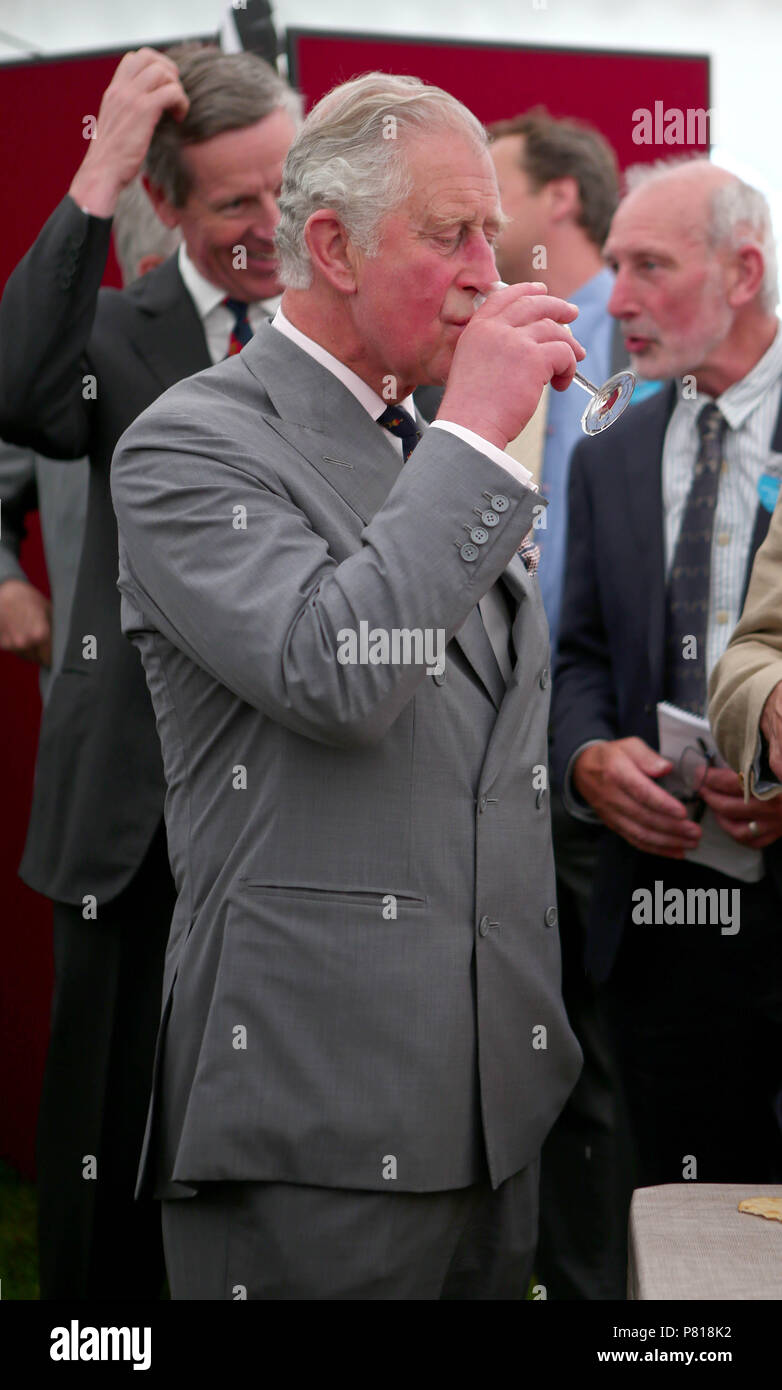The Duke and Duchess of Cornwall visit Wadebridge and attend the Royal Cornwall Show  Featuring: Prince Charles, Charles Prince of Wales Where: Wadebridge, United Kingdom When: 07 Jun 2018 Credit: John Rainford/WENN Stock Photo