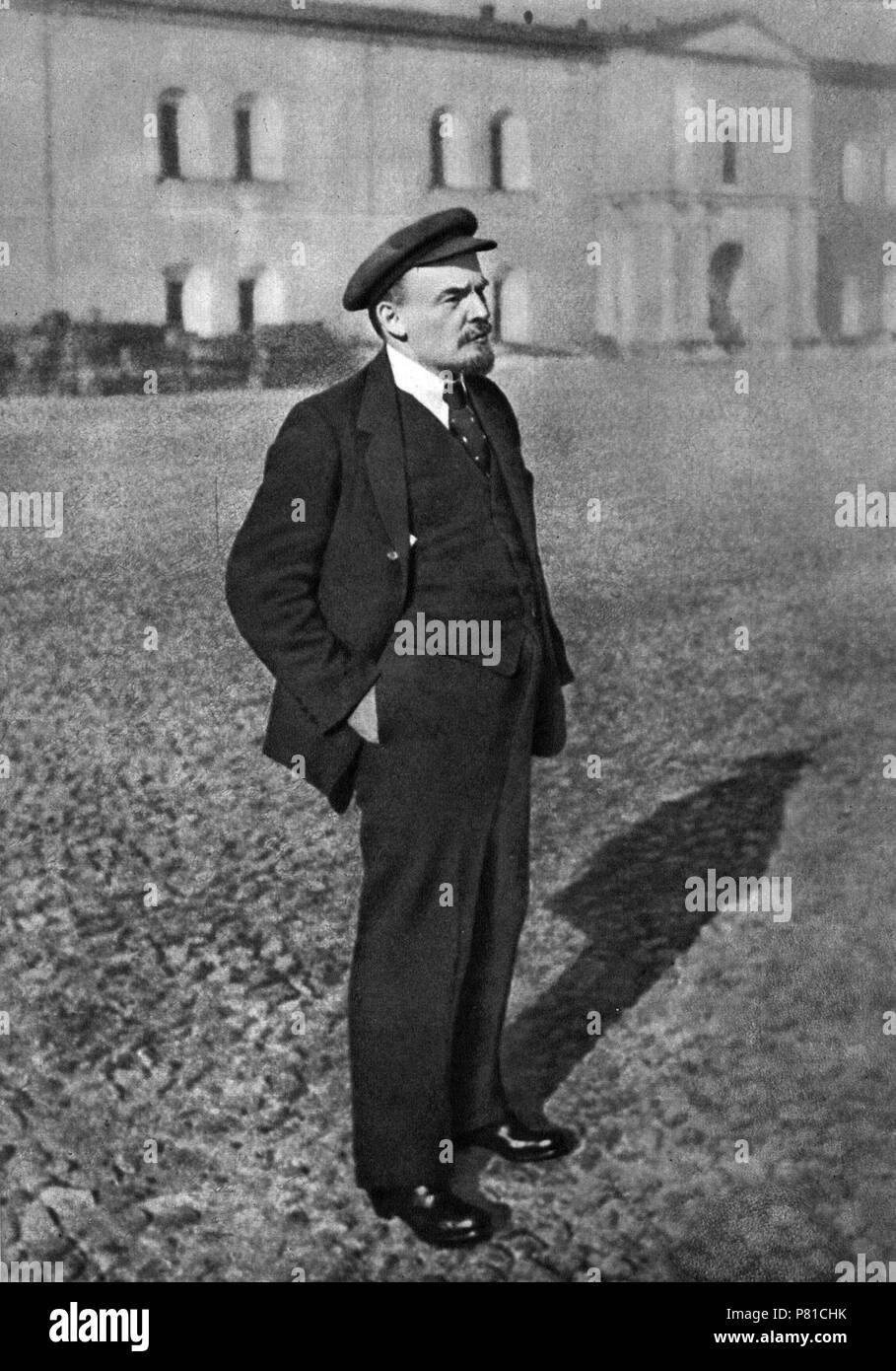 Vladimir Lenin in the Kremlin. October 1918. Museum: State History Museum, Moscow. Stock Photo