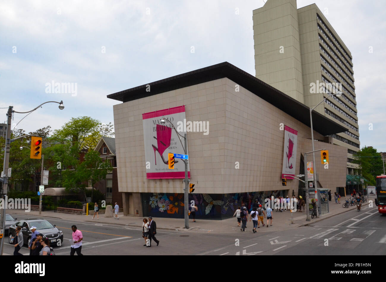 TORONTO, ON / CANADA - MAY 26, 2018: The Bata Museum, shown here, houses over a thousand shoes and related artifacts. Stock Photo