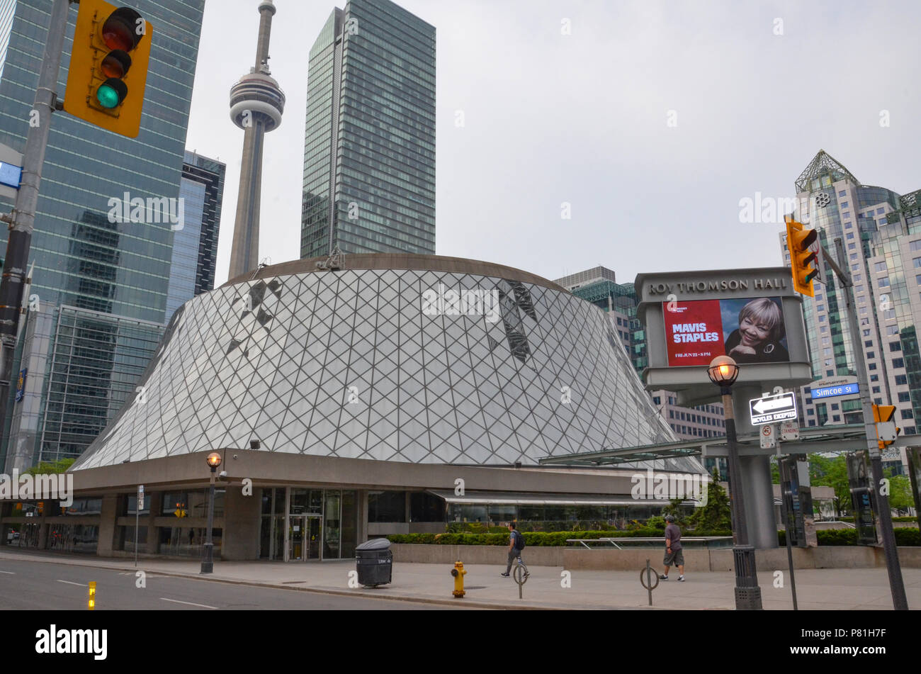 TORONTO, ON / CANADA - MAY 26, 2018: Roy Thompson Hall, shown here, is the home of the Toronto Symphony Orchestra. Stock Photo