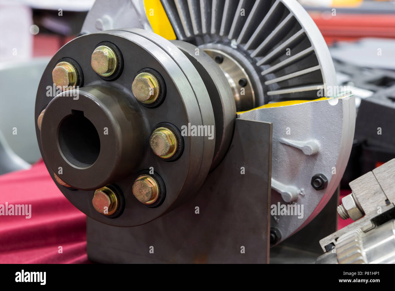 The Fluid Coupling for transmission motor power Stock Photo Alamy