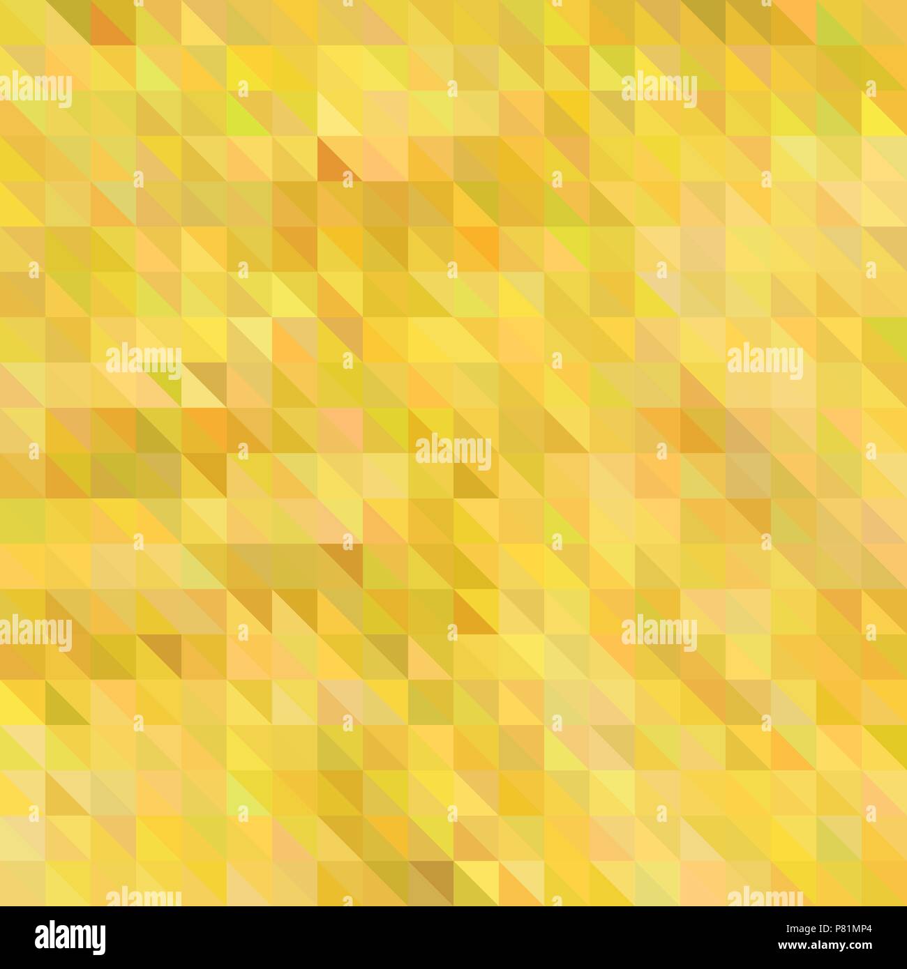 abstract vector geometric triangle background - bright yellow Stock Vector