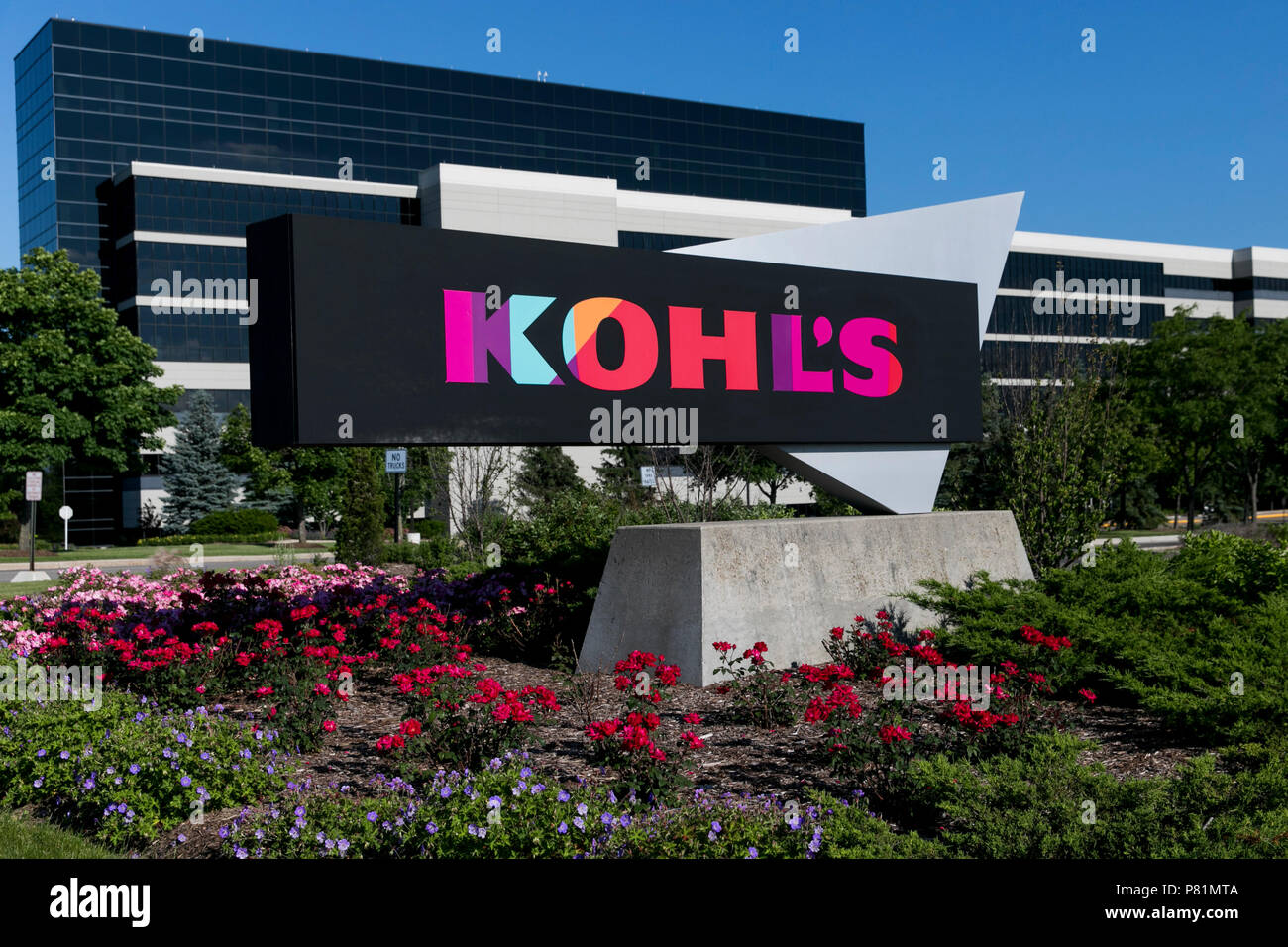 A logo sign outside of the headquarters of the Kohl's Corporation in Menomonee Falls, Wisconsin