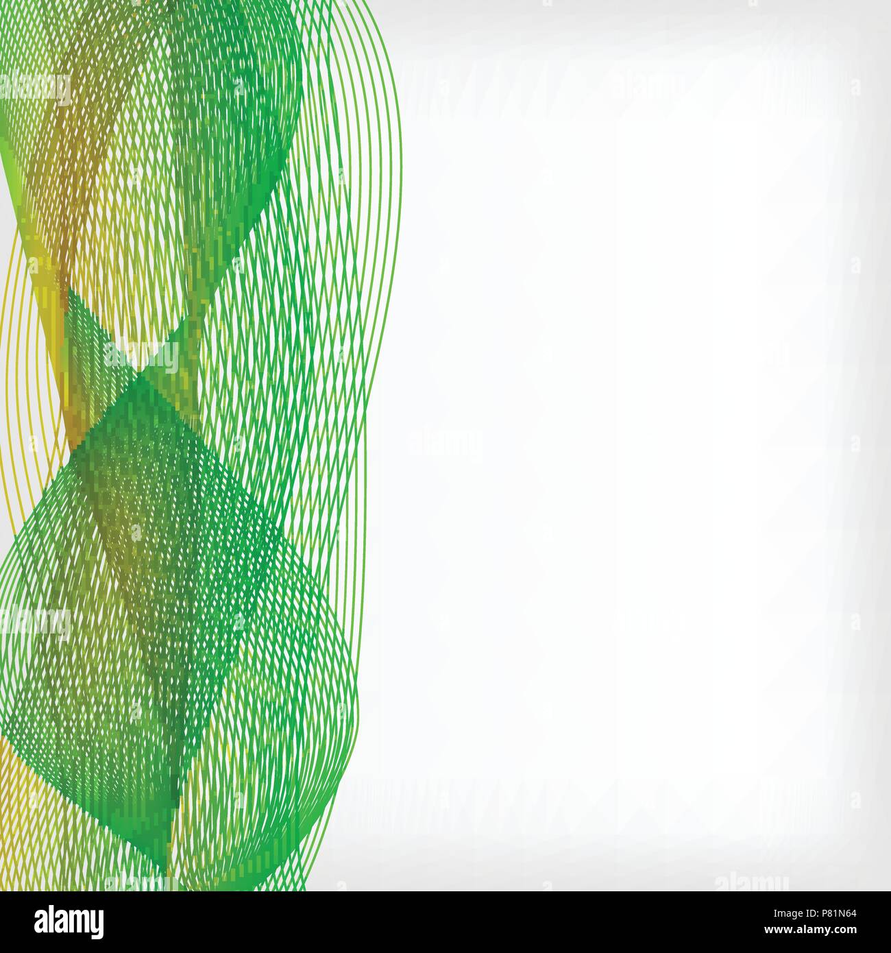 abstract vector waved line background - green and yellow Stock Vector ...
