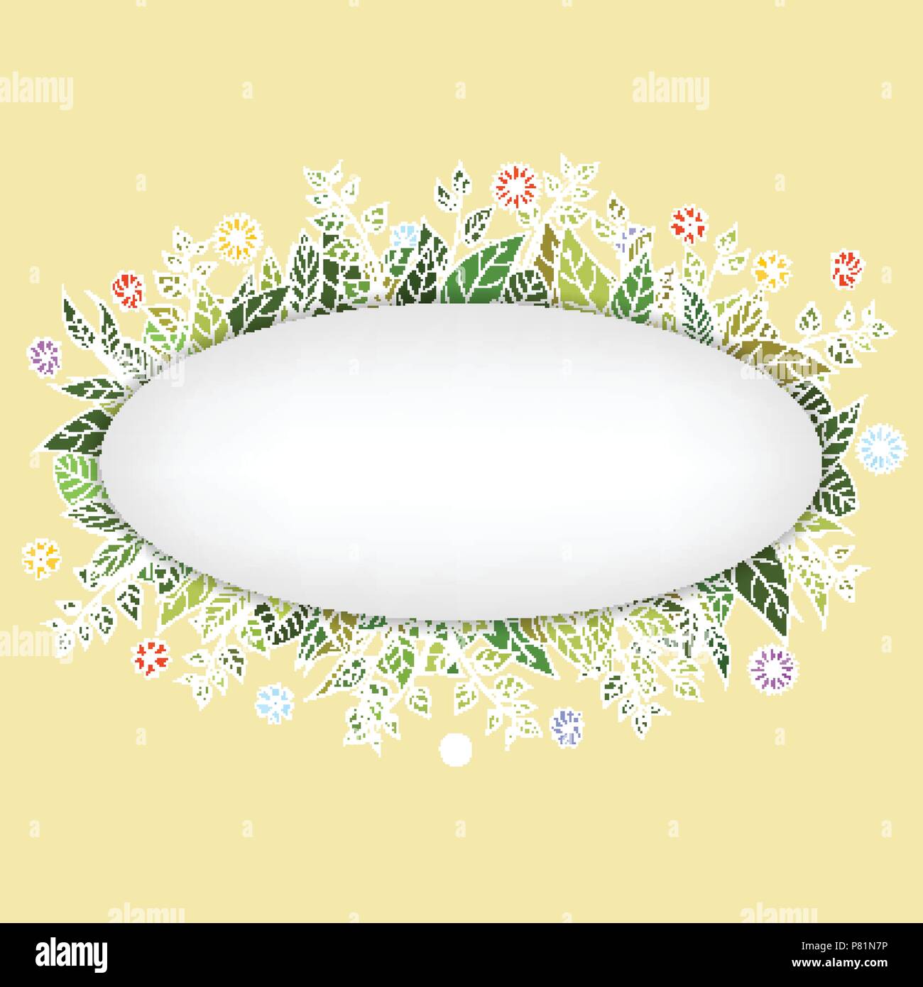 doodle vector floral vintage card Stock Vector Image & Art - Alamy