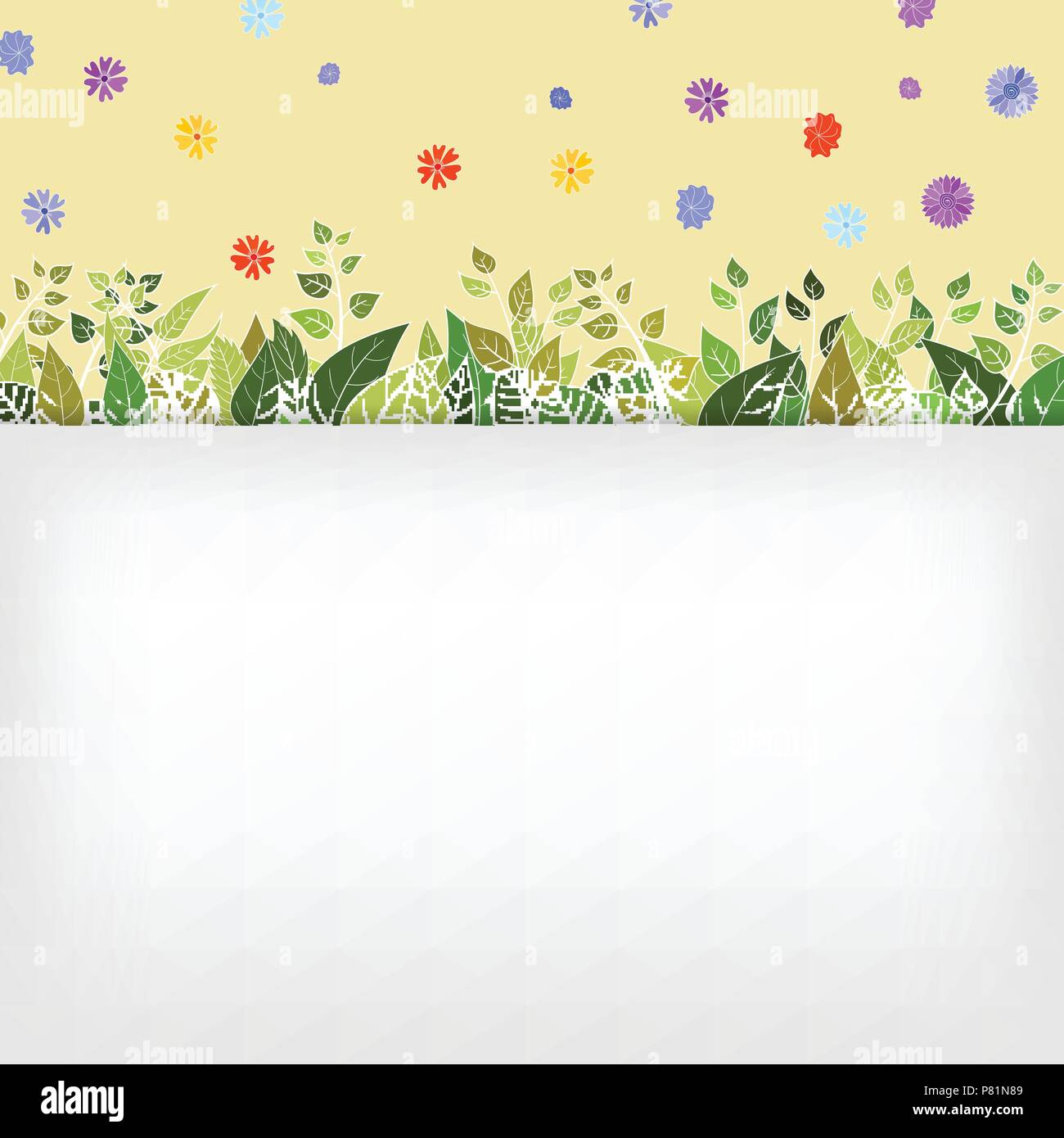doodle vector floral vintage card Stock Vector Image & Art - Alamy