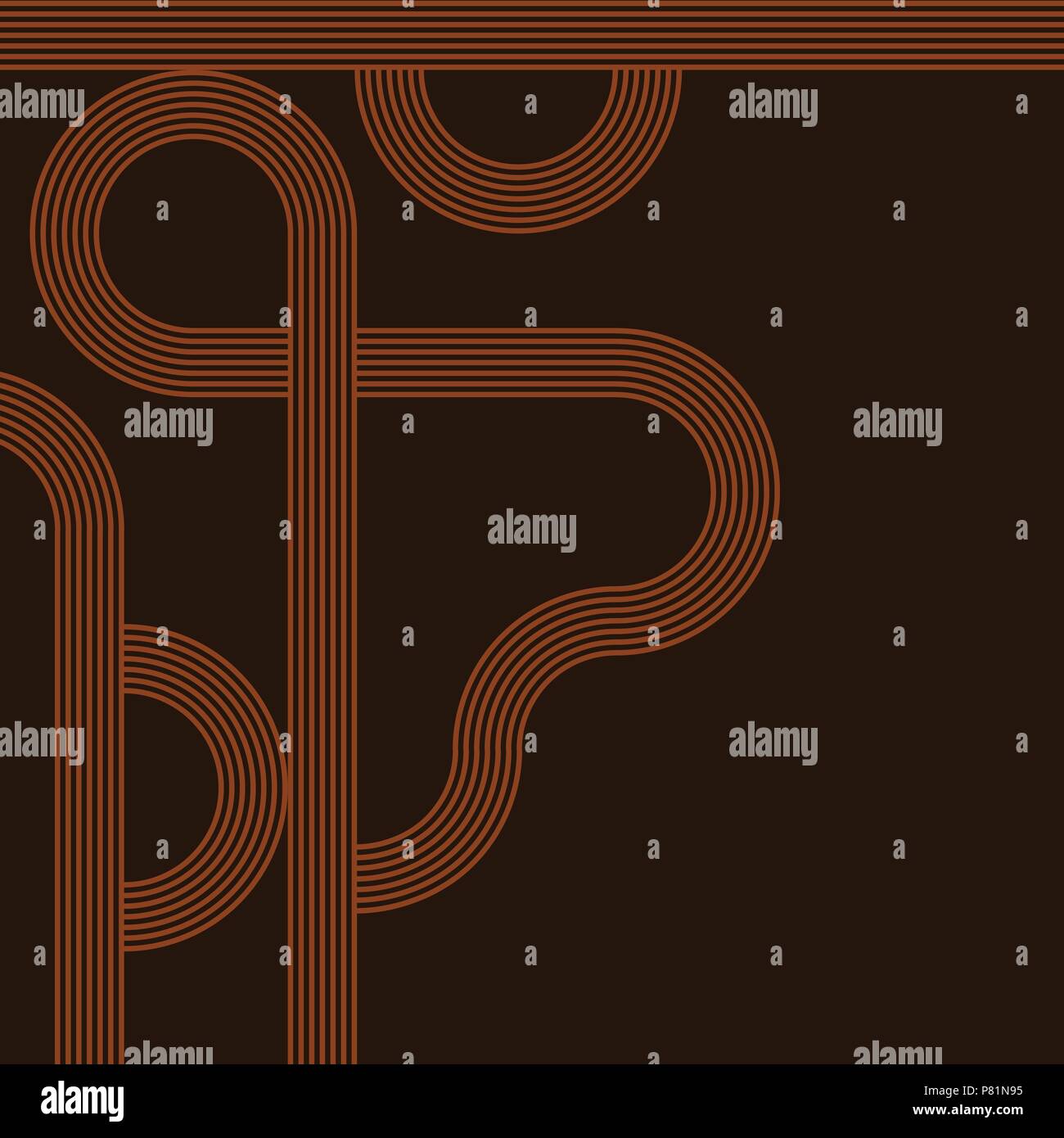abstract vector background with stripes pattern - orange Stock Vector ...