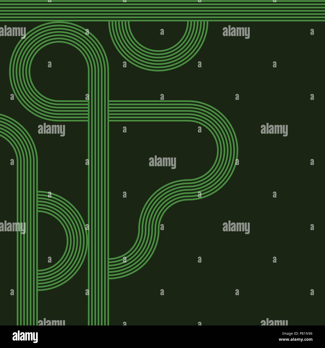 abstract vector background with stripes pattern - green Stock Vector ...