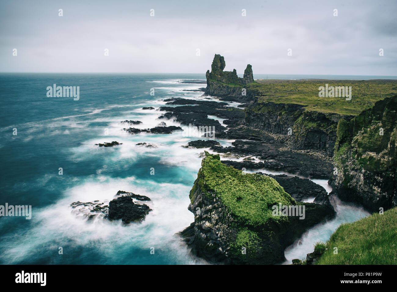 Icland sea landscape Stock Photo