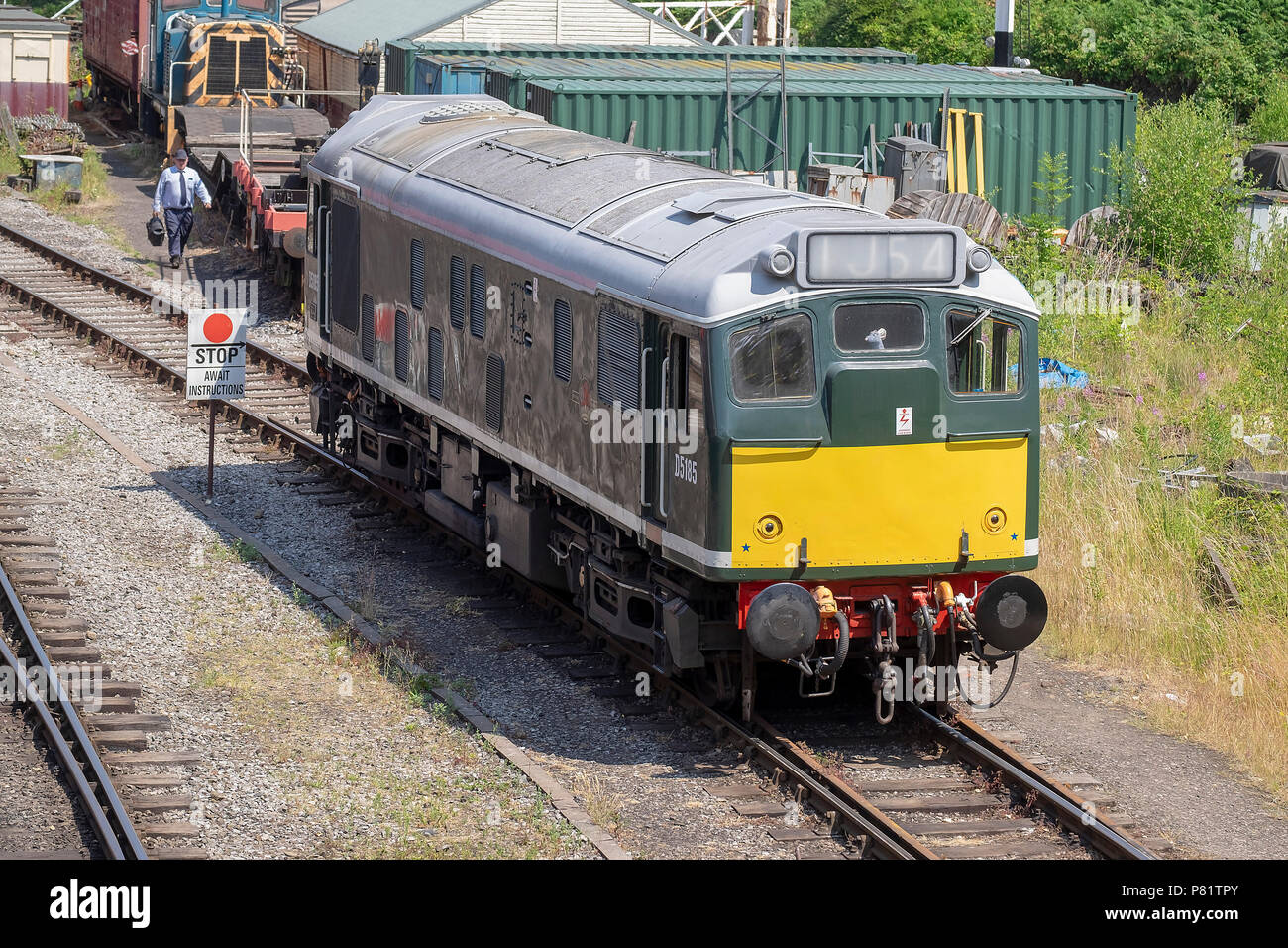 Class 25 loco on the east lancashire railway Stock Photo