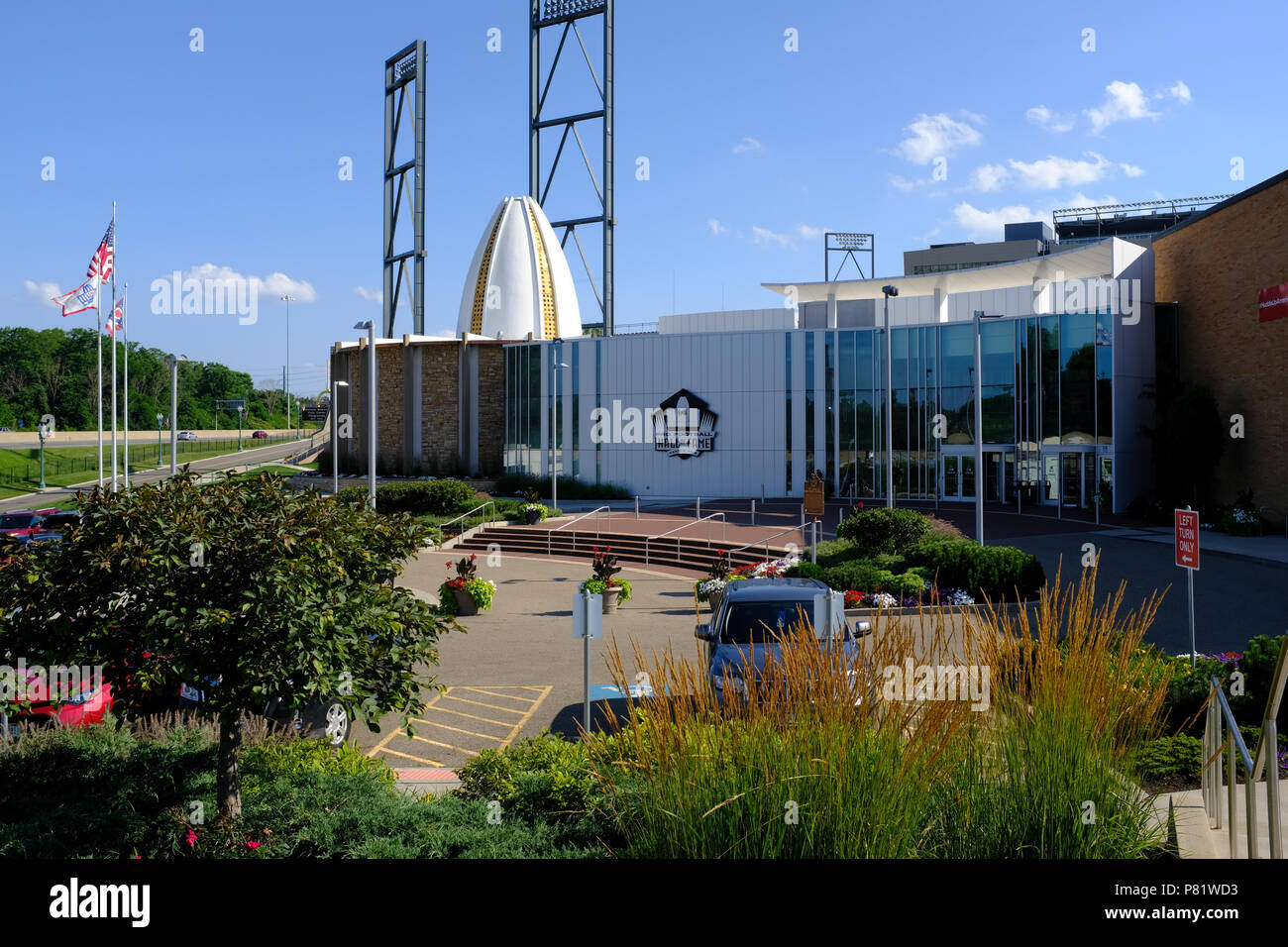 National Football League Hall of Fame in Canton, Ohio Stock Photo