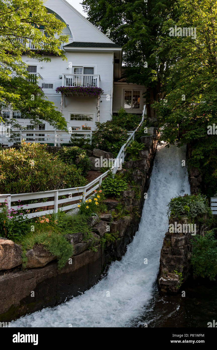 waterfall in Camden, Maine Stock Photo Alamy