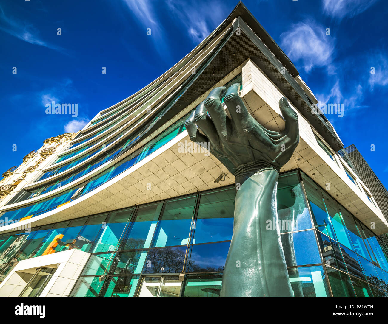 Lisbon, Portugal, modern architectore at Saldanha Stock Photo