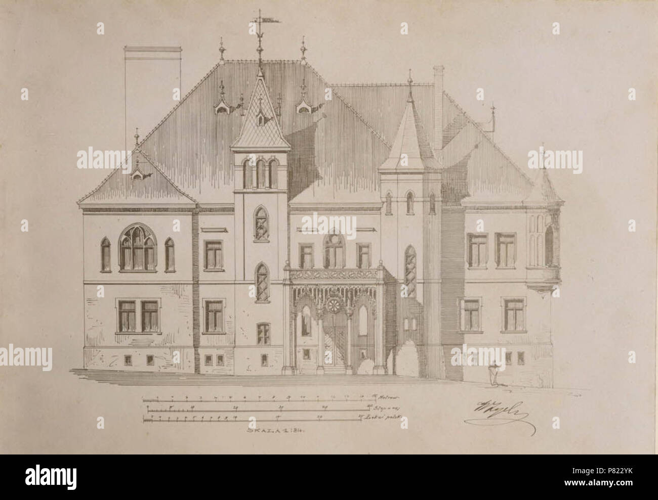 44 Bierastavica Vialikaja, Kasakoŭski. Бераставіца Вялікая, Касакоўскі (S. Kasakoŭski, 8.08.1899) Stock Photo