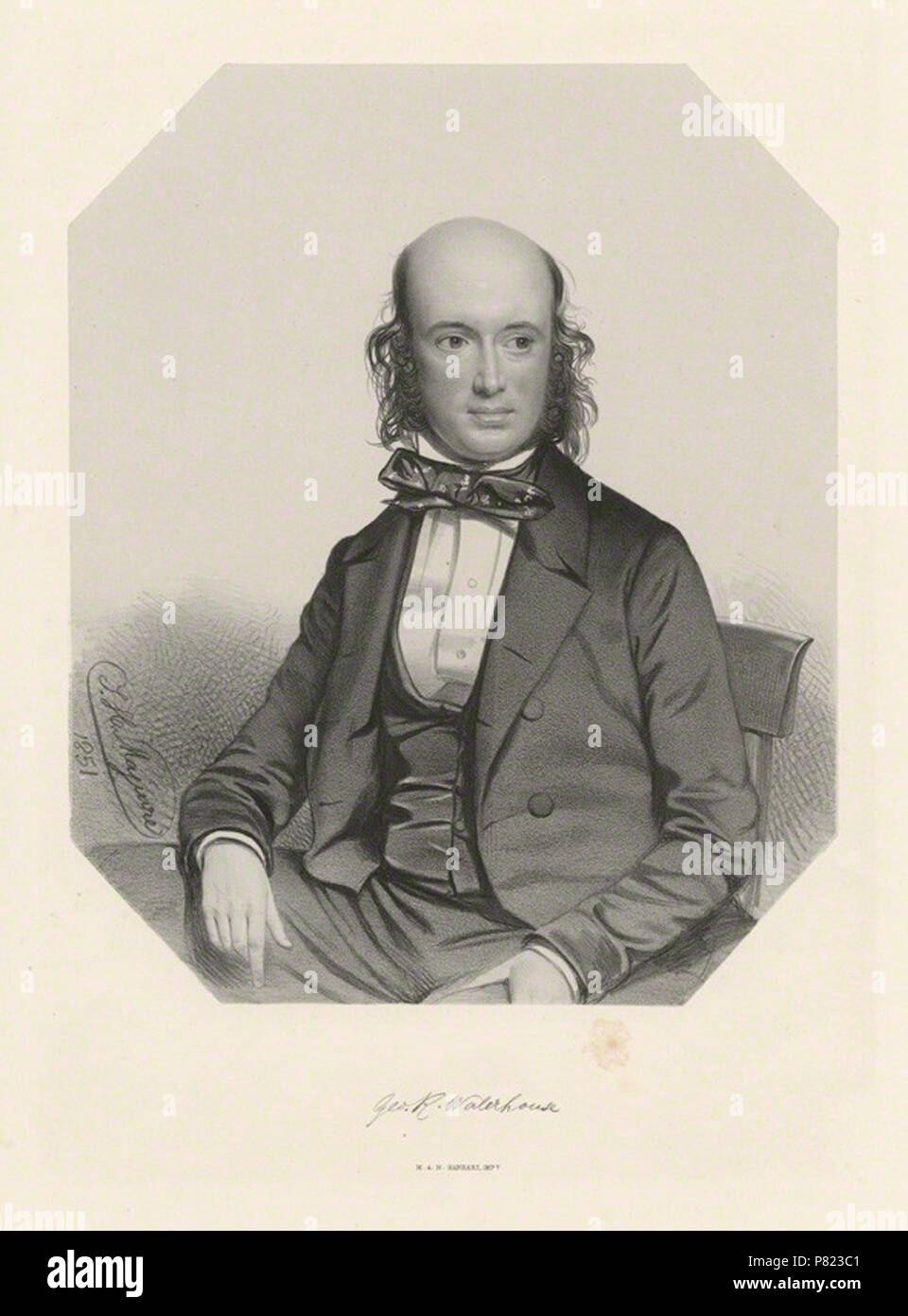 by Thomas Herbert Maguire, printed by  M & N Hanhart, lithograph, 1851 170 George Robert Waterhouse - Maguire Stock Photo