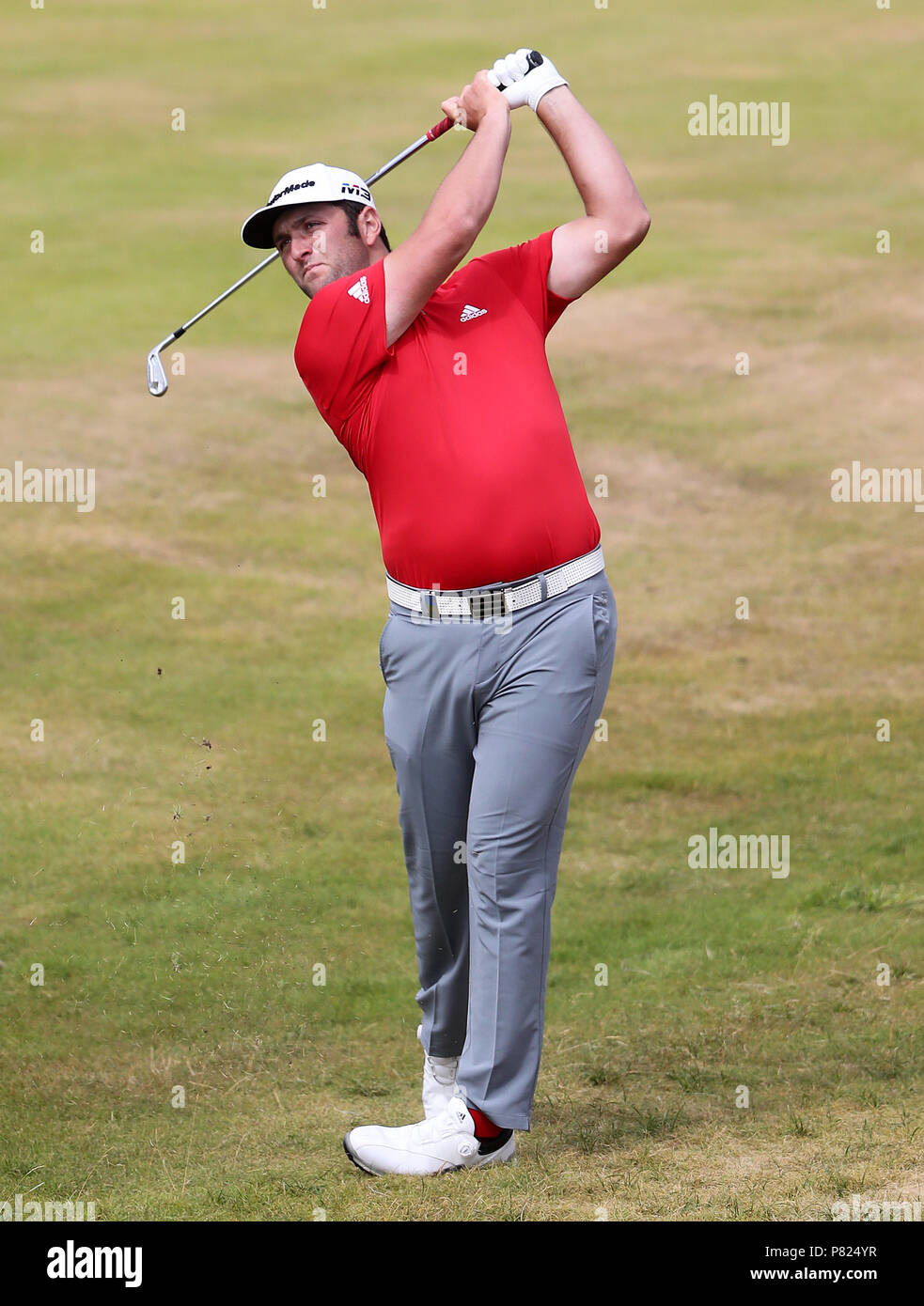 Spain's Jon Rahm on the 17th during day four of the Dubai Duty Free Irish Open at Ballyliffin