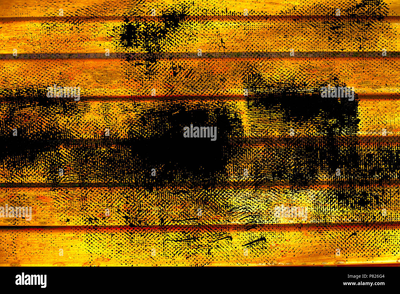 Grunge Ultra yellow Wooden bench plank texture for web site or mobile ...