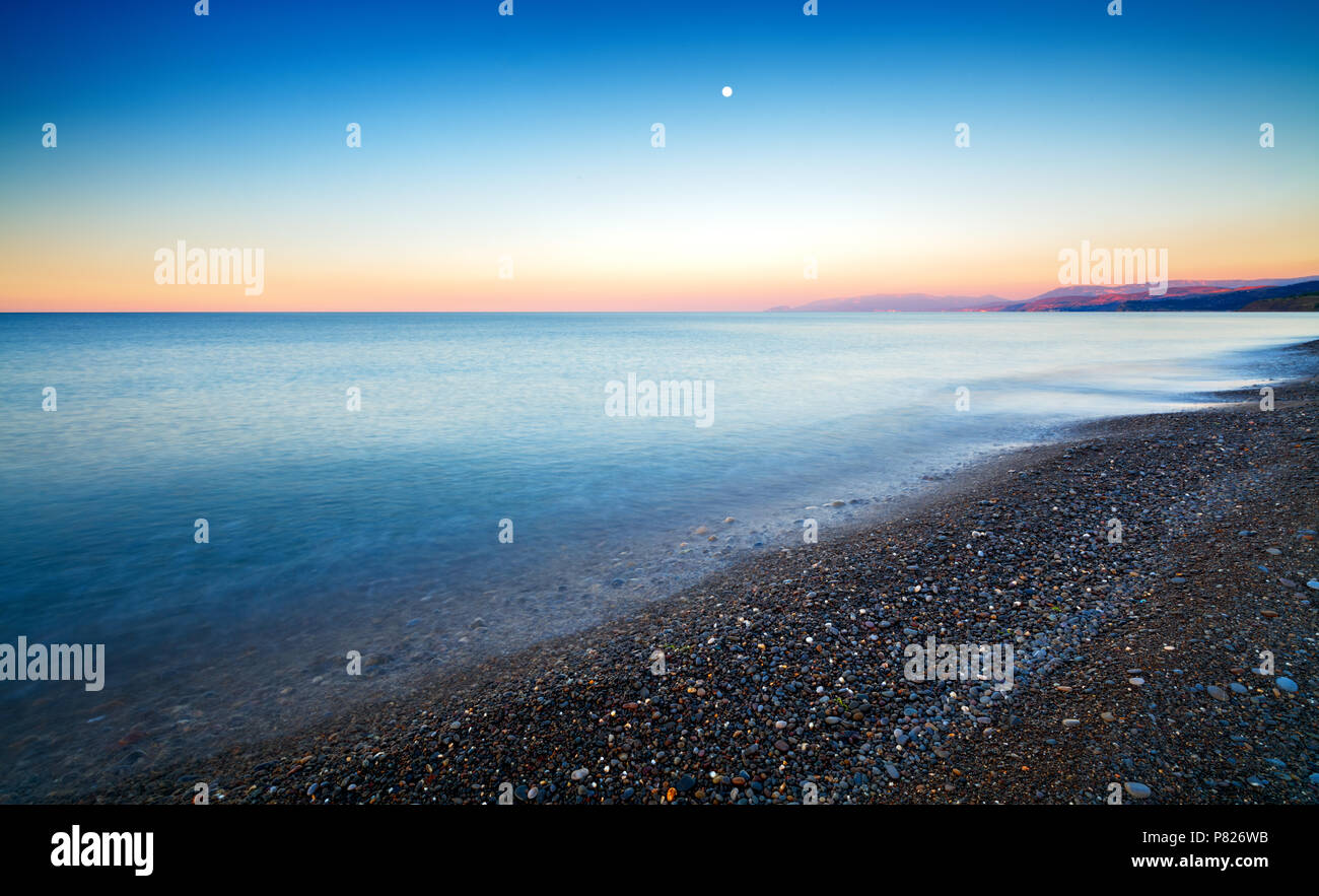 Panoramic dramatic sunset sky and tropical sea at dusk Stock Photo - Alamy