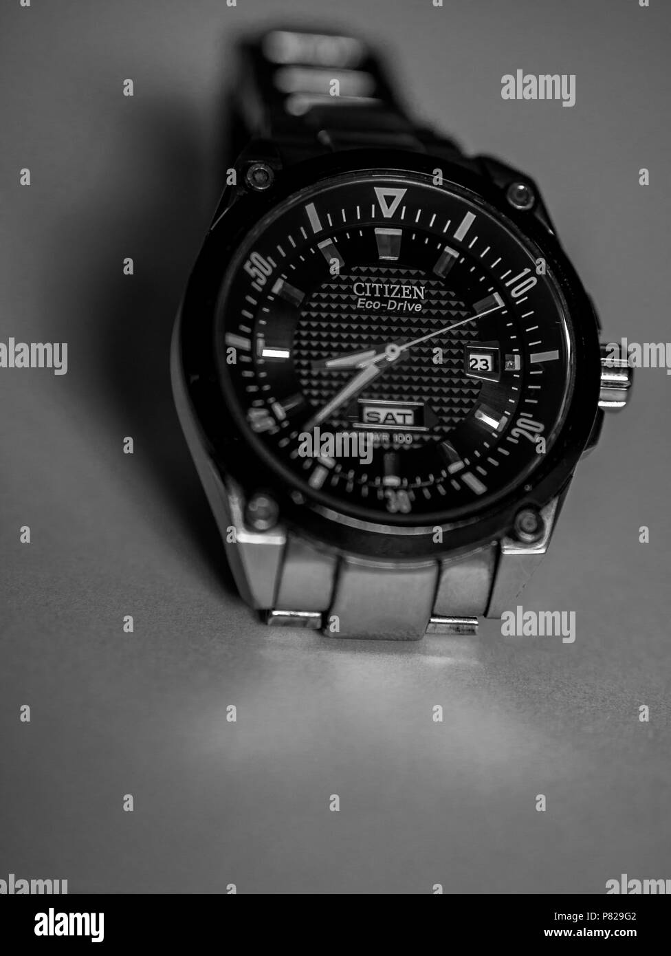 Mumbai, India - June 23, 2018 : The close up of The close up of Citizen Eco-Drive  watch watch, a famous Japanese luxury wrist watch Stock Photo - Alamy