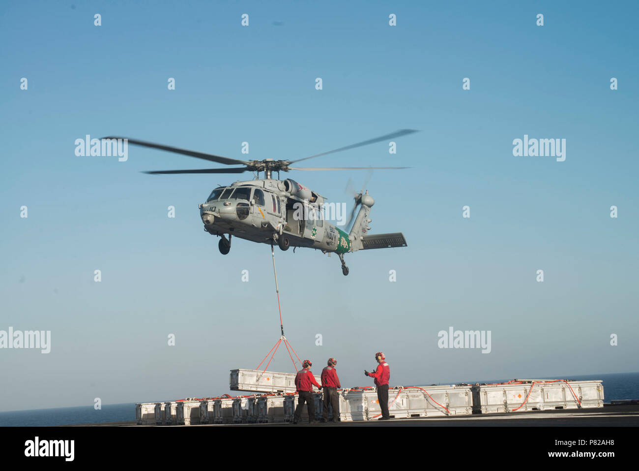 SEA (June 14, 2016)- An MH-60S Sea Hawk assigned to the Dusty Dogs of ...