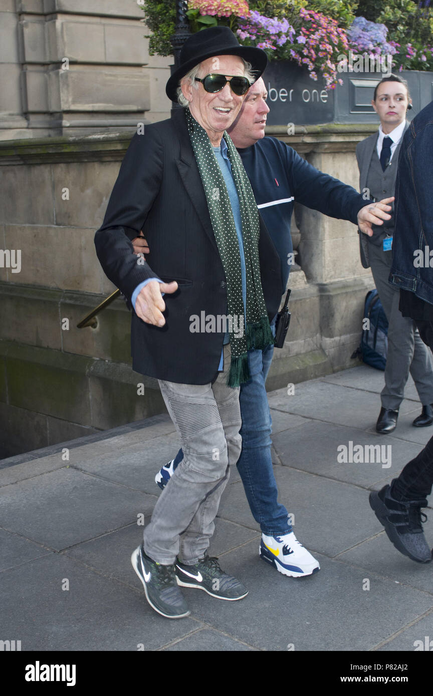Guitarist Keith Richards is spotted in Edinburgh ahead of their gig at  Murrayfield. Featuring: Keith Richards Where: Edinburgh, United Kingdom  When: 07 Jun 2018 Credit: Euan Cherry/WENN Stock Photo - Alamy