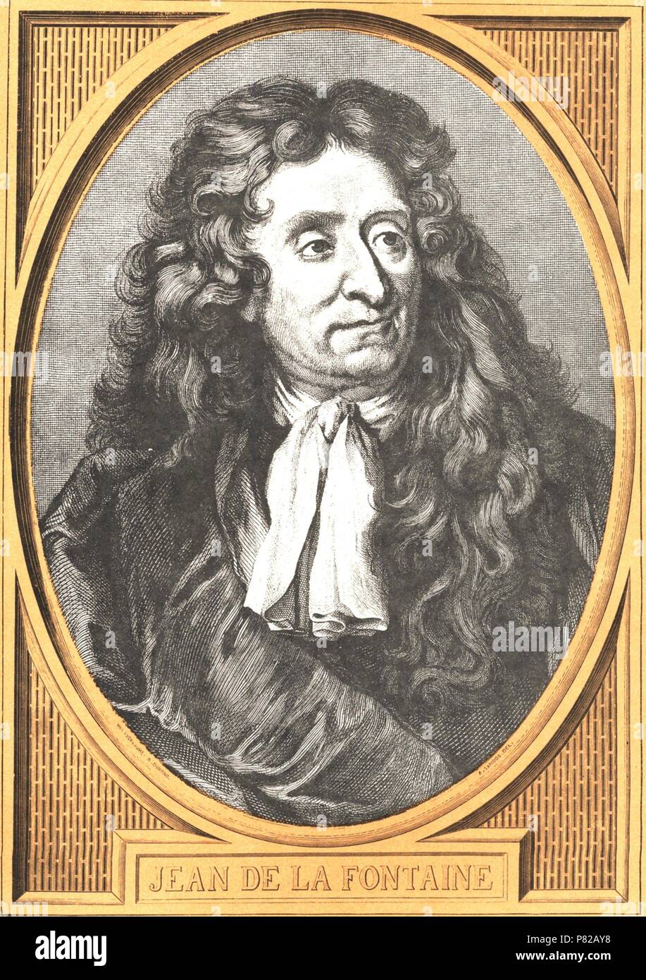 Jean de La Fontaine (1621-1695). Museum: PRIVATE COLLECTION. Stock Photo