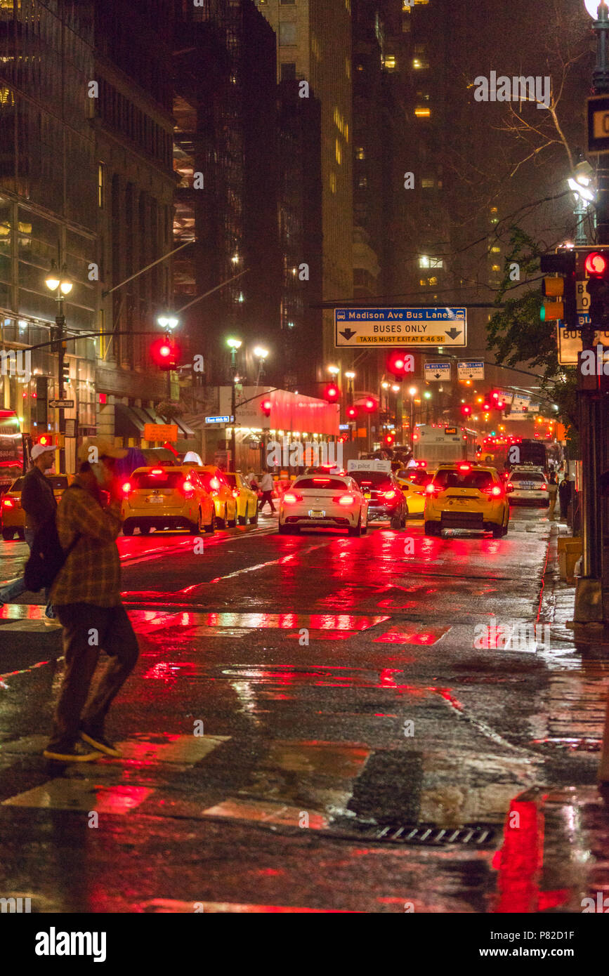 New york city rain night hires stock photography and images Alamy
