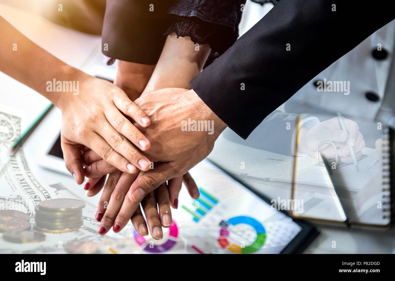 business teamwork meeting and success for achievement goal Stock Photo ...