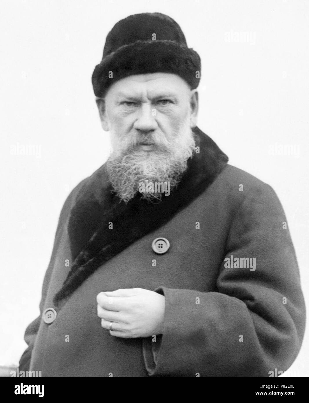 Ilya Lvovich Tolstoy (1866-1933) was a Russian writer who, as the son of Leo Tolstoy, is best known for his book of memoirs about his father, Reminiscences of Tolstoy. (Photo: December 1916) Stock Photo