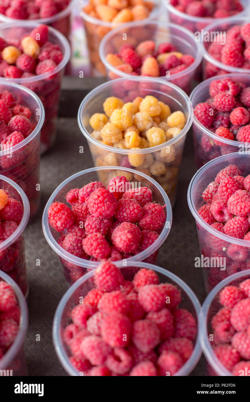 Red Andyellow Raspberry fresh red and yellow raspberry abstract fruit colorful pattern texture ...