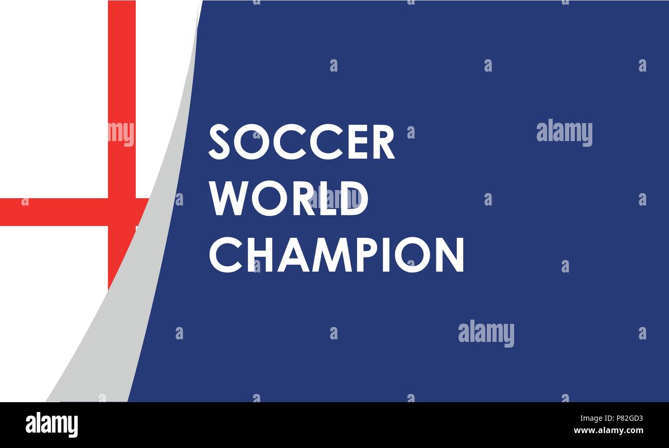 England soccer ball on field in soccer stadium to celebrate for