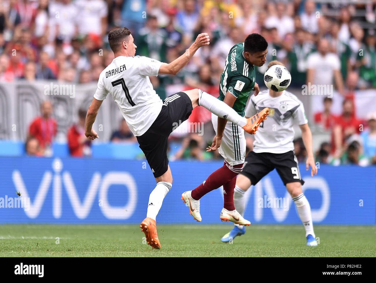 MOSCOW, RUSSIA - JUNE 17: Julian Draxler of Germany in action during the 2018 FIFA World Cup Russia group F match between Germany and Mexico at Luzhniki Stadium on June 17, 2018 in Moscow, Russia. (Photo by Lukasz Laskowski/PressFocus/MB Media) Stock Photo
