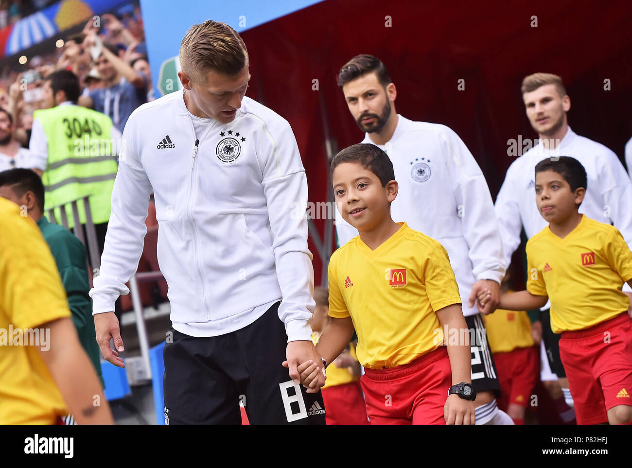 MOSCOW, RUSSIA - JUNE 17: Toni Kroos of Germany during the 2018 FIFA World Cup Russia group F match between Germany and Mexico at Luzhniki Stadium on June 17, 2018 in Moscow, Russia. (Photo by Lukasz Laskowski/PressFocus/MB Media) Stock Photo