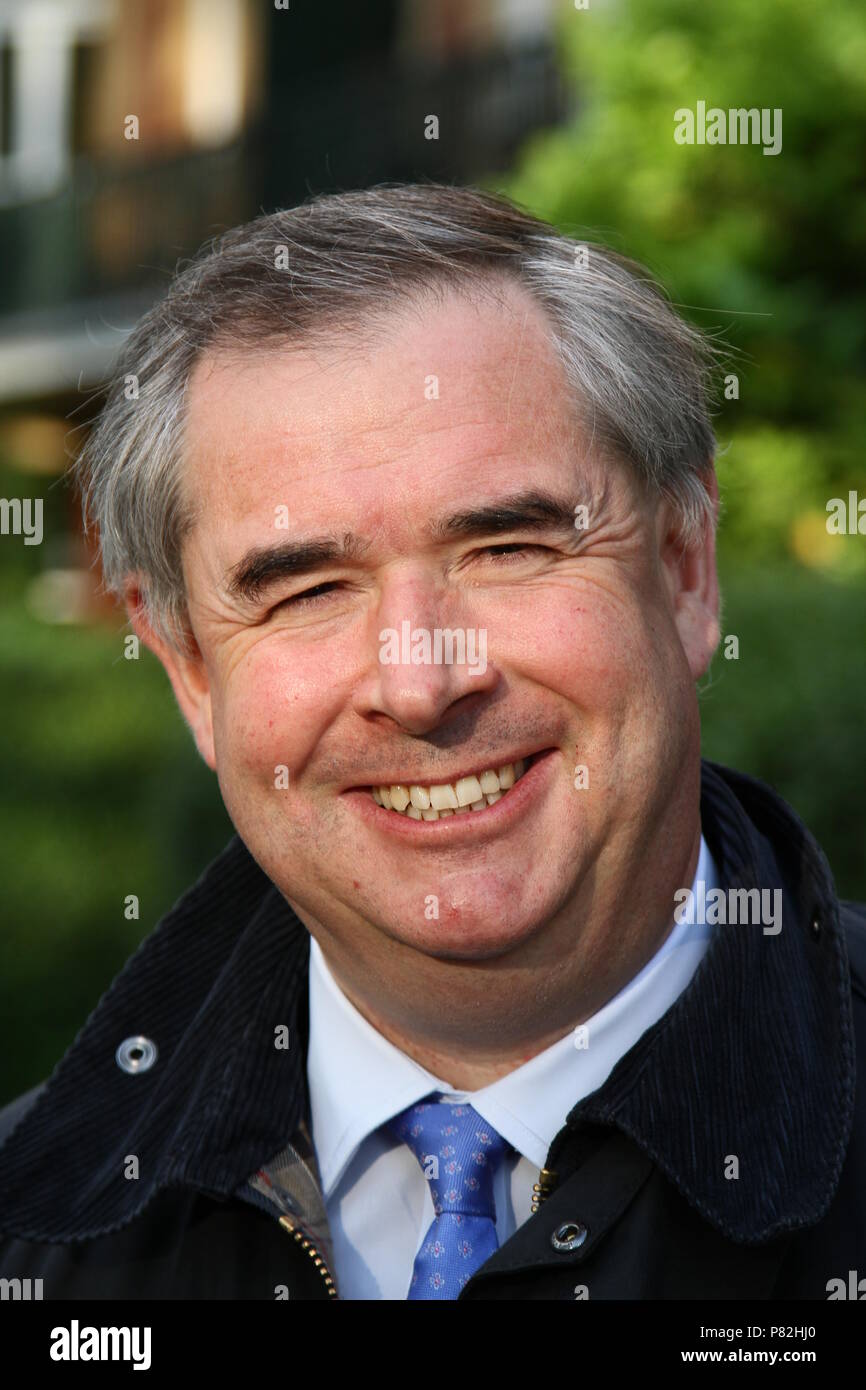 Geoffrey Cox MP .QC. Charles Geoffrey Cox is MP for Torridge and West Devon. As from 2018 he became Attorney General for England and Wales. Advocate General for Northern Ireland. British politicians. MP. MPS. Attorney General. Famous politicians. Russell Moore portfolio page. Stock Photo