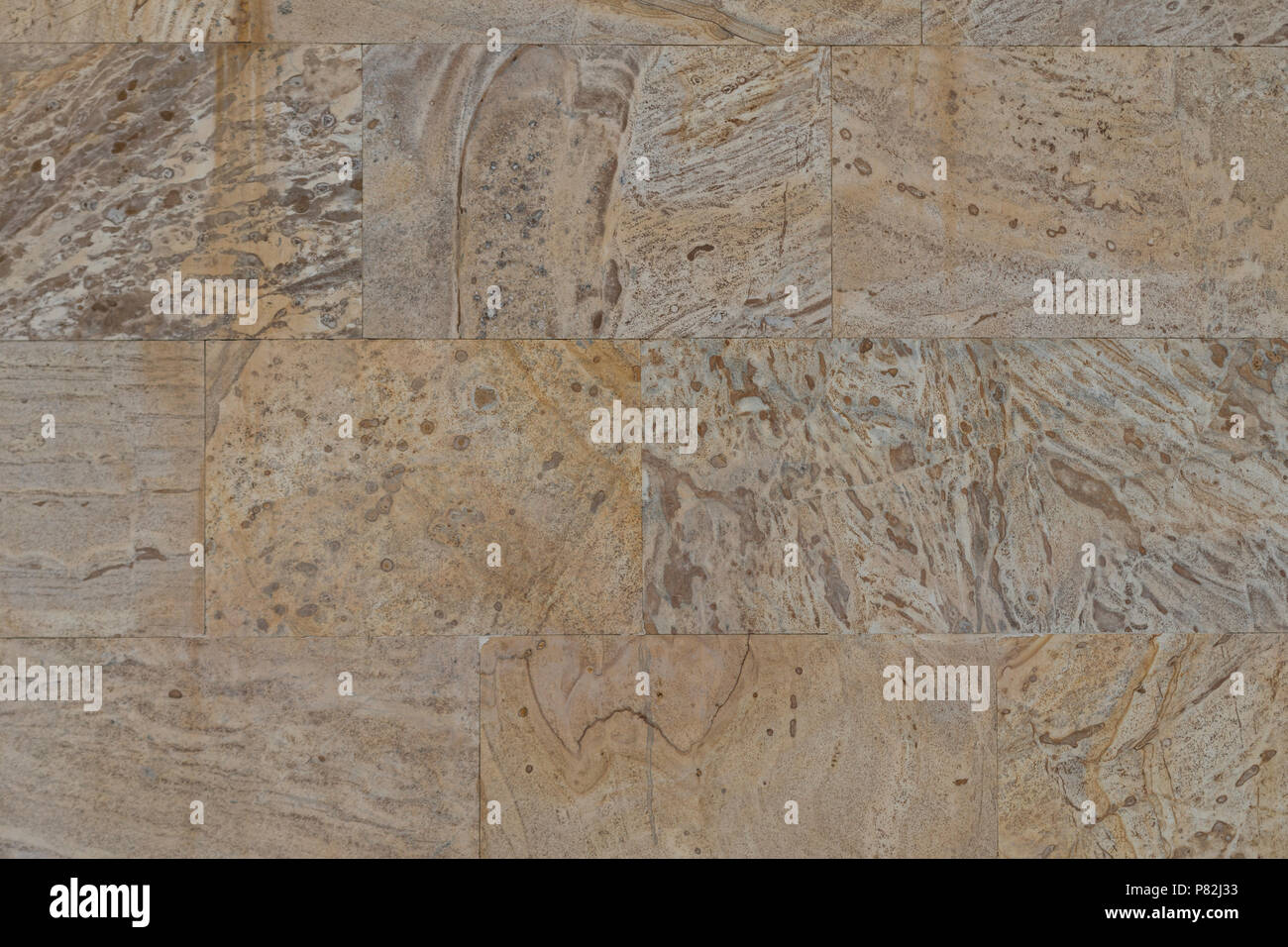 warm stone tiles marble abstract pattern texture background Stock Photo