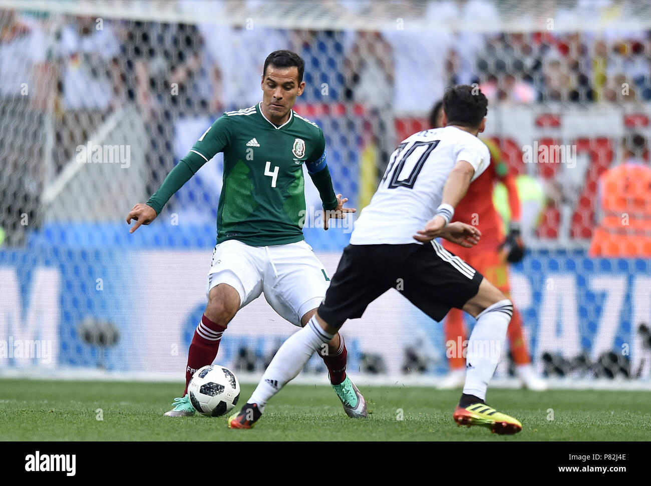 MOSCOW, RUSSIA - JUNE 17: Rafael Marquez of Mexico in action during the 2018 FIFA World Cup Russia group F match between Germany and Mexico at Luzhniki Stadium on June 17, 2018 in Moscow, Russia. (Photo by Lukasz Laskowski/PressFocus/MB Media) Stock Photo