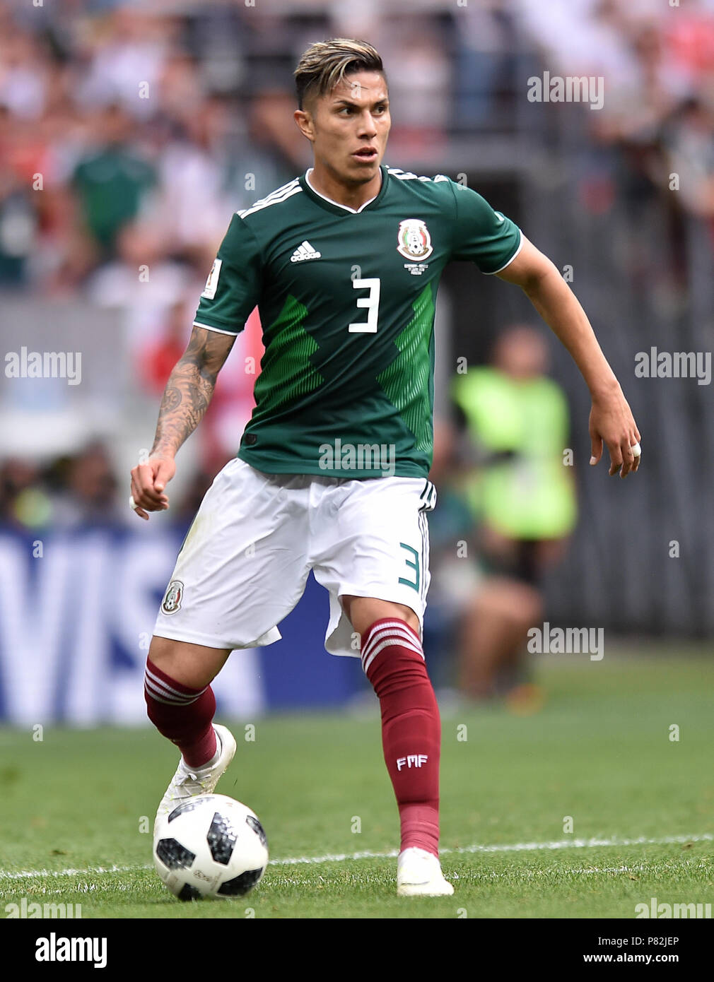 MOSCOW, RUSSIA JUNE 17 Carlos Salcedo of Mexico in action during the
