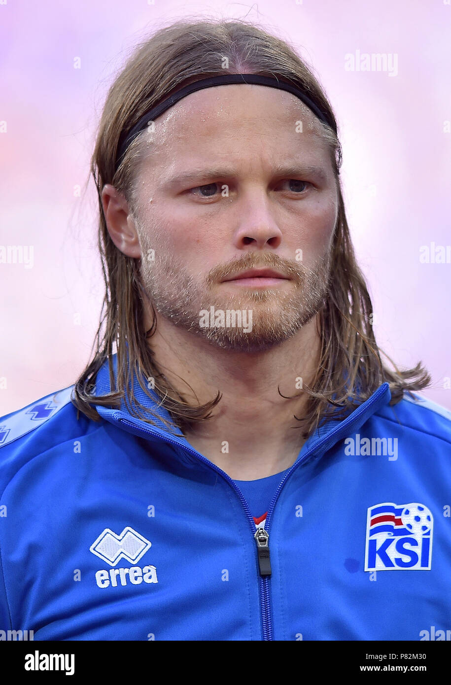 MOSCOW, RUSSIA - JUNE 16: Birkir Bjarnason of Iceland during the 2018 FIFA World Cup Russia group D match between Argentina and Iceland at Spartak Stadium on June 16, 2018 in Moscow, Russia. (Photo by Lukasz Laskowski/PressFocus/MB Media) Stock Photo
