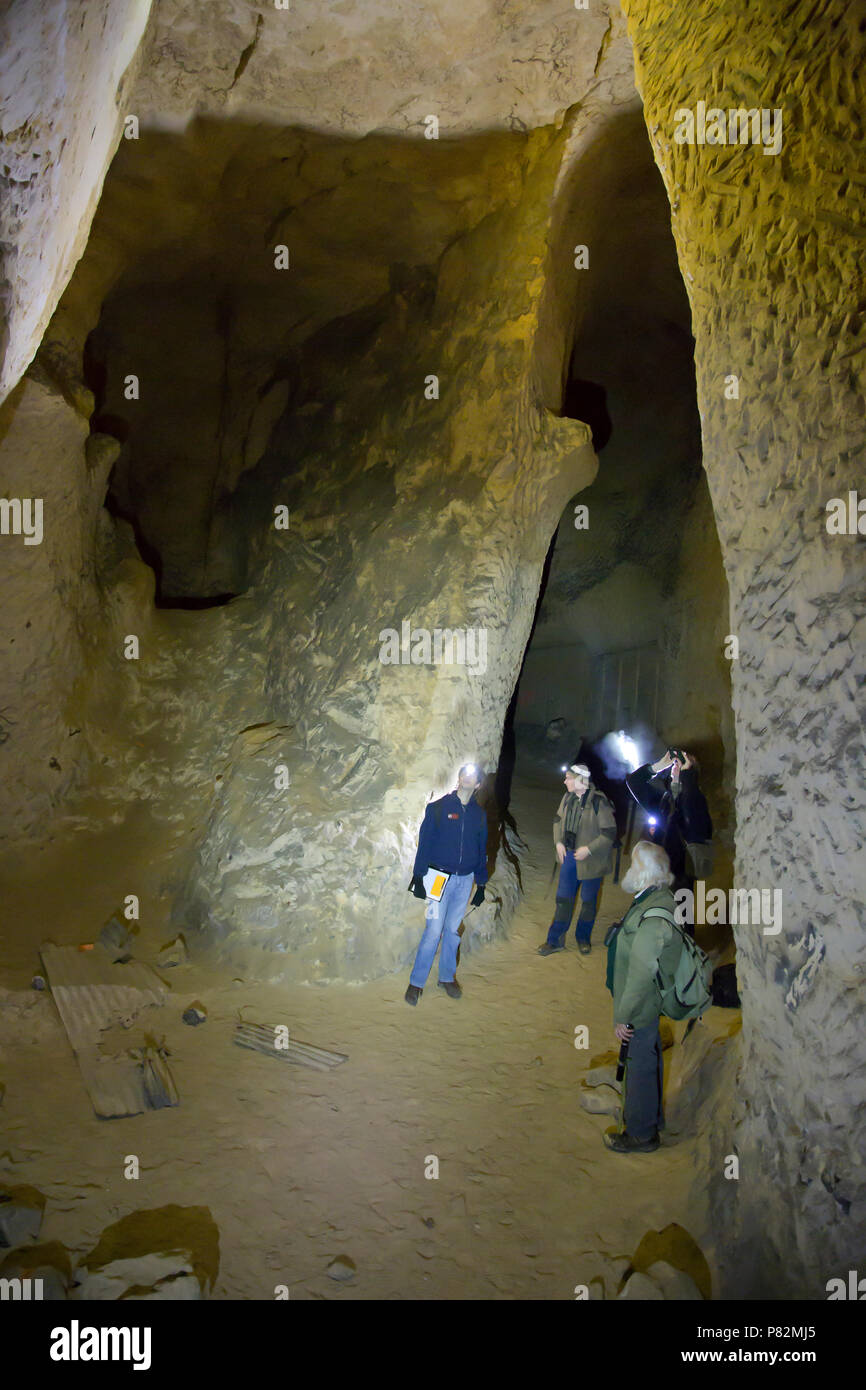 Mergelgroeve in Limburg Nederland,  Mine in Limburg Holland Stock Photo