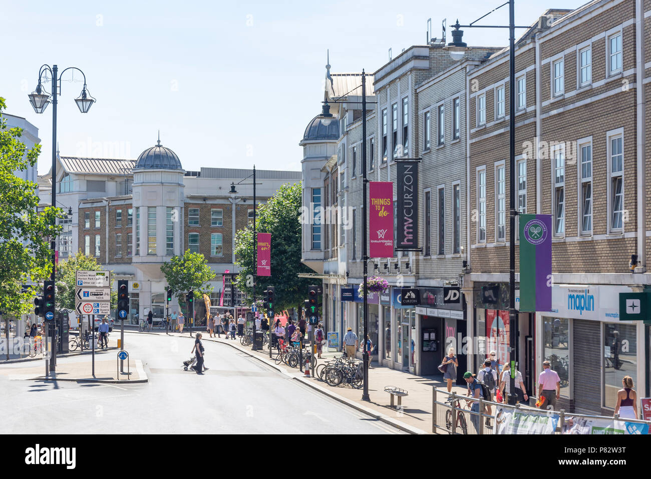 The Broadway, Wimbledon, London Borough of Merton, Greater London, England, United Kingdom Stock Photo