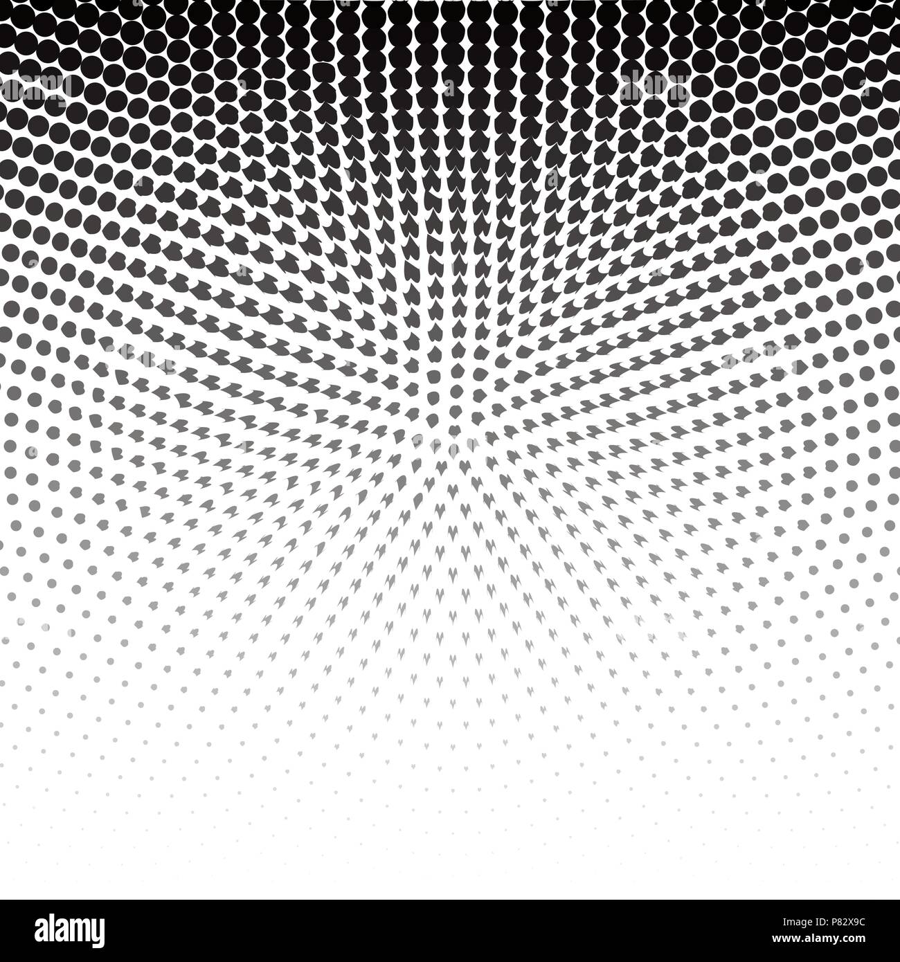 Vector dots halftone. Black dots on white background. texture round Stock Vector